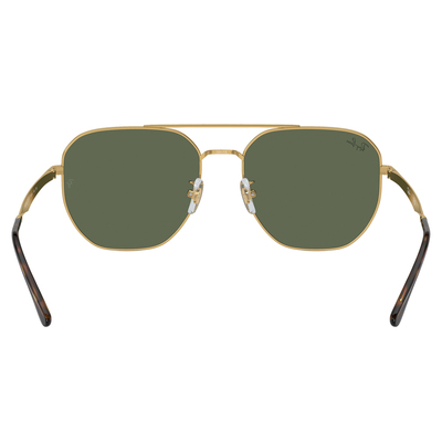 Ray Ban l 率性雙槓多邊框太陽眼鏡 | 深綠X金