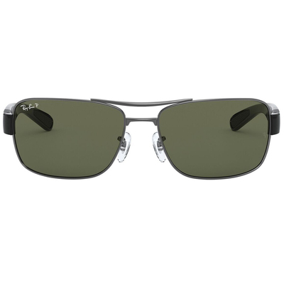 Ray Ban l 雋永長方框太陽眼鏡 | 經典綠X槍灰