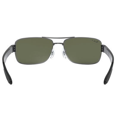 Ray Ban l 雋永長方框太陽眼鏡 | 經典綠X槍灰