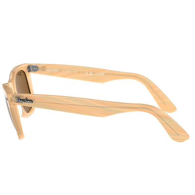 Ray Ban l 極點可變色方框太陽眼鏡 | 條紋透橙