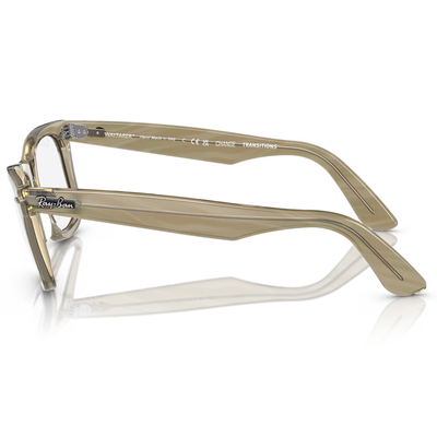 Ray Ban l 鋒芒可變色方框太陽眼鏡 | 條紋棕