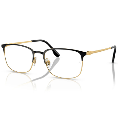 Ray Ban | 輕雅眉框眼鏡 | 黑X金