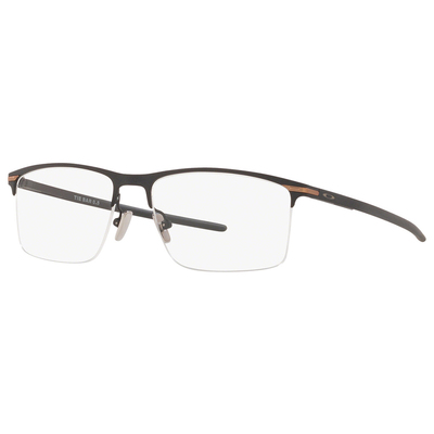 OAKLEY | 簡而不凡長方框眼鏡 | 緞面棕