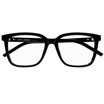 YSL | 純粹黑調方框眼鏡 | 純粹黑