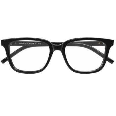 YSL | 經典標誌大方框眼鏡(55mm) | 烏曜黑