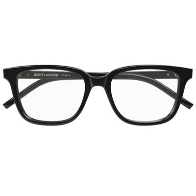 YSL | 經典標誌大方框眼鏡(53mm) | 烏曜黑
