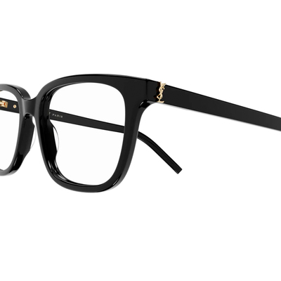 YSL | 經典標誌大方框眼鏡(53mm) | 烏曜黑