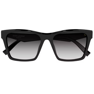 YSL | 冷冽幾何方框太陽眼鏡 | 冷冽黑