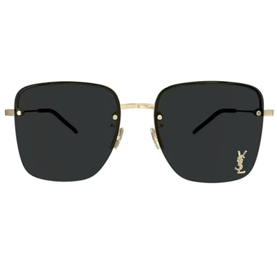 YSL | 巴黎剪影方框太陽眼鏡 | 金X黑