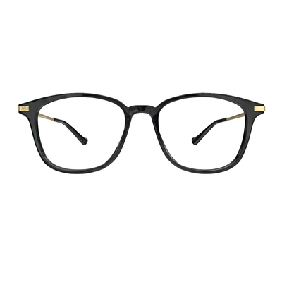 GUCCI | 奢雅印象方框眼鏡 | 黑X金