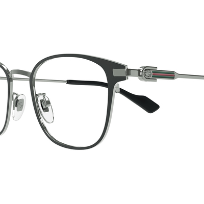 GUCCI | 光耀傳奇方框眼鏡 | 黑X銀