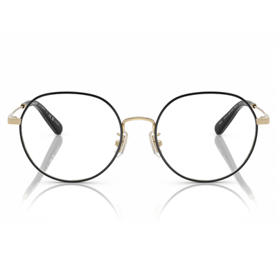 COACH | 輕奢印象圓框眼鏡 | 黑X金