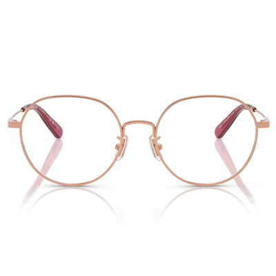 COACH | 輕奢印象圓框眼鏡 | 浪漫粉金