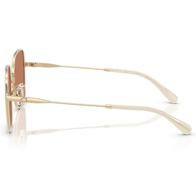 COACH | 光韻年華多邊框太陽眼鏡 | 金X乳白