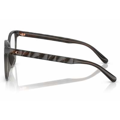 COACH | 緞影斜紋方框眼鏡 | 深霧灰