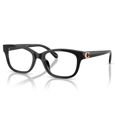 COACH | 立體經典LOGO方框眼鏡  | 經典黑