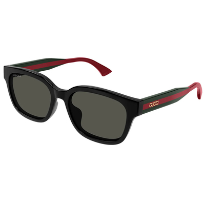 GUCCI | 雋永映像方框太陽眼鏡 | 黑X經典紅綠