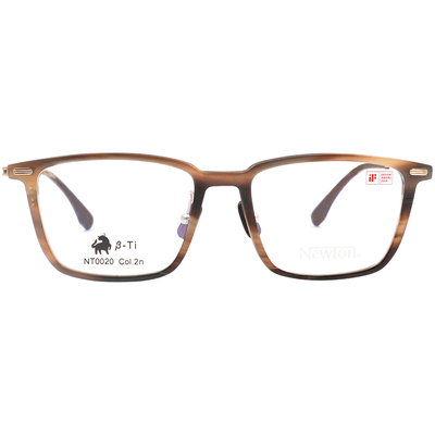 NEWTON︱溫潤匠氣 長方框眼鏡︱裸霧棕