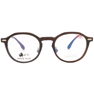 NEWTON︱深邃靜美 圓框眼鏡︱亮岩咖