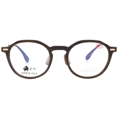 NEWTON︱深邃靜美 圓框眼鏡︱沉木咖