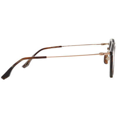 NEWTON︱質感流線 波士頓框眼鏡︱焙霧棕