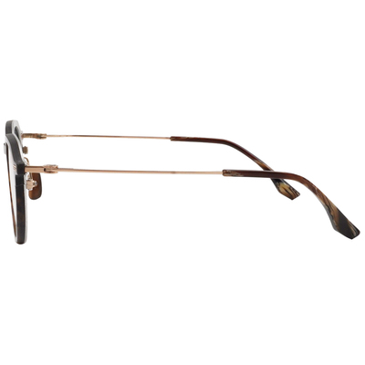 NEWTON︱質感流線 波士頓框眼鏡︱焙霧棕