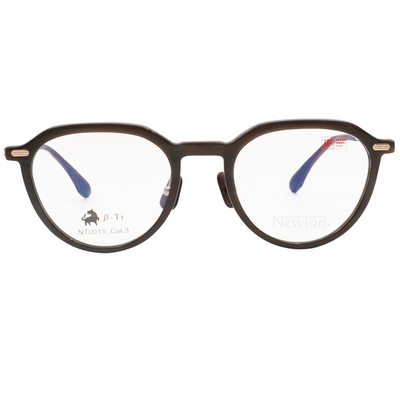 NEWTON︱質感流線 波士頓框眼鏡︱焙亮棕