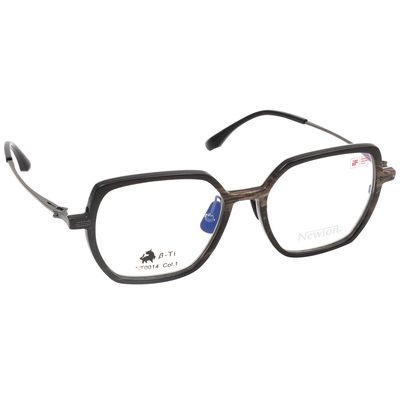 NEWTON︱質樸雅匠 大方框眼鏡︱流紋亮棕
