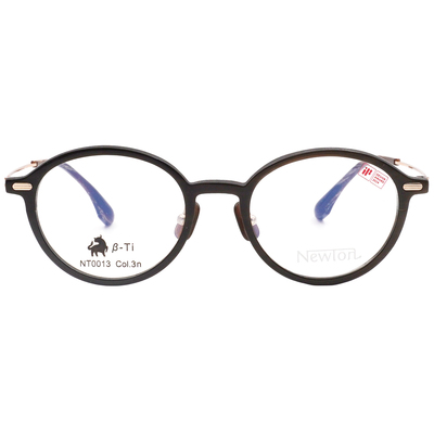 NEWTON︱工藝本質 圓框眼鏡︱柔棕雅霧