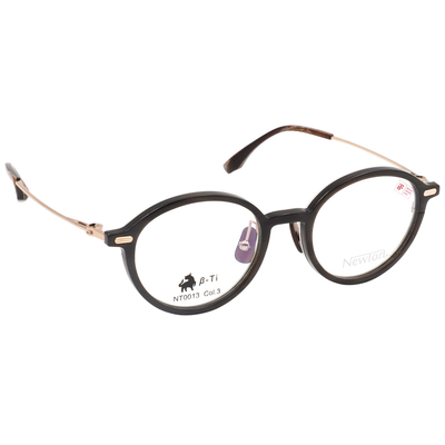 NEWTON︱工藝本質 圓框眼鏡︱柔棕晶亮