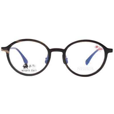 NEWTON︱工藝本質 圓框眼鏡︱紋褐光澤