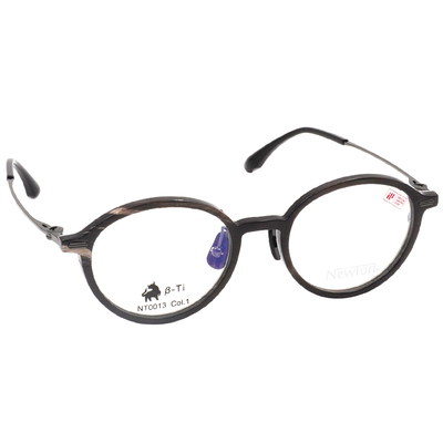 NEWTON︱工藝本質 圓框眼鏡︱紋褐光澤
