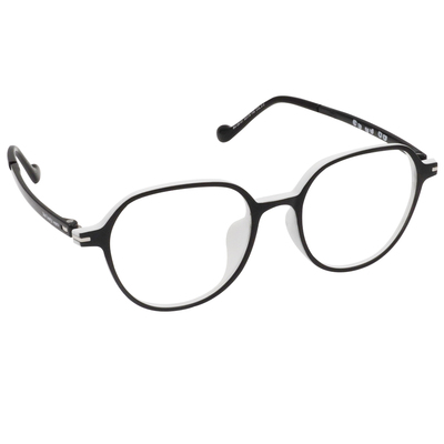 三麗鷗夢幻隊▪︎酷企鵝｜小情緒日記 多邊框眼鏡｜酷黑白