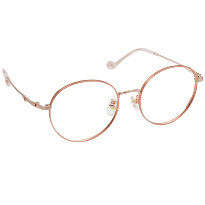 三麗鷗夢幻隊▪︎大耳狗｜肉桂捲小尾巴 圓框眼鏡｜奶霧粉金