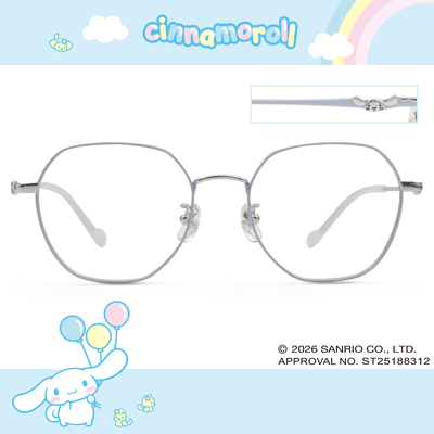 三麗鷗夢幻隊▪︎大耳狗｜雲上漫步 多邊框眼鏡｜舒眠藍
