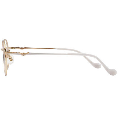 三麗鷗夢幻隊▪︎大耳狗｜藍天巡航 圓框眼鏡｜柔霧灰X金