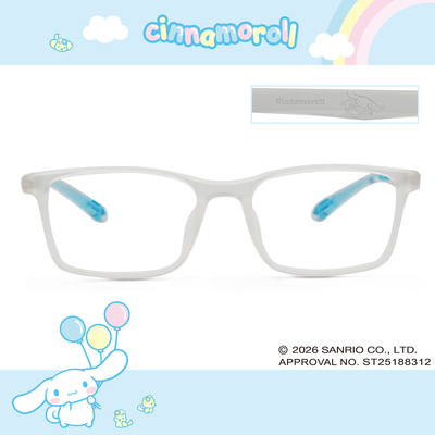 三麗鷗夢幻隊▪︎大耳狗｜雲朵滑行日誌 長方框眼鏡｜光透藍