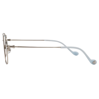 三麗鷗夢幻隊▪︎漢頓｜慢活魚兒 大方框眼鏡｜銀X微光藍