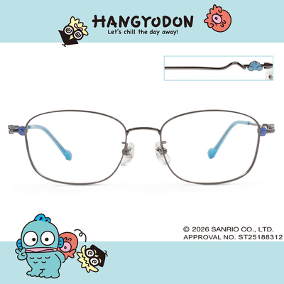 三麗鷗夢幻隊▪︎漢頓｜療癒午睡 長方框眼鏡｜亮槍色