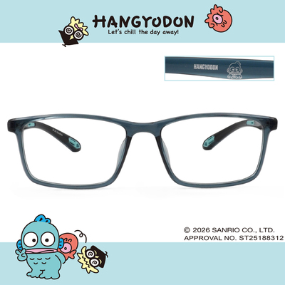 三麗鷗夢幻隊▪︎漢頓｜呆萌出拳 長方框眼鏡｜湖水藍