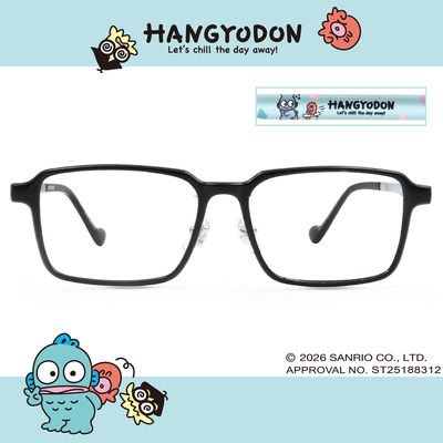 三麗鷗夢幻隊▪︎漢頓｜慵懶模式ON 長方框眼鏡｜鬆弛黑