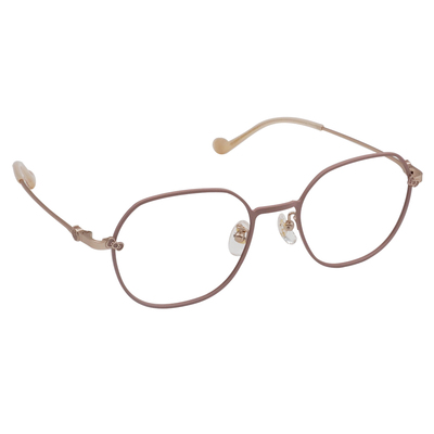 三麗鷗夢幻隊▪︎HELLO KITTY｜蘋果樂園 多邊框眼鏡｜薄霧粉