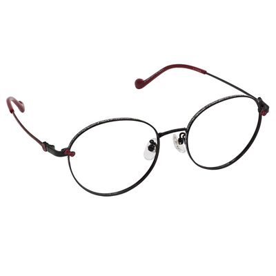 三麗鷗夢幻隊▪︎HELLO KITTY｜蝴蝶結粉光 圓框眼鏡｜黑搭紅