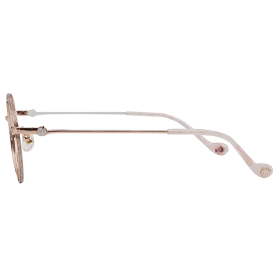 三麗鷗夢幻隊▪︎HELLO KITTY｜蝴蝶結粉光 圓框眼鏡｜晨曦粉金