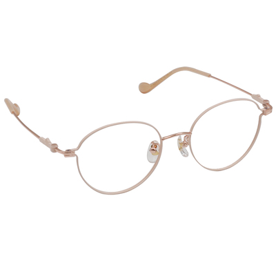 三麗鷗夢幻隊▪︎HELLO KITTY｜柔光綻放 圓框眼鏡｜粉釉橘