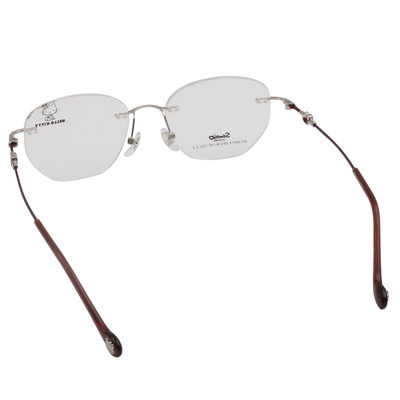 三麗鷗夢幻隊▪︎HELLO KITTY｜絲柔粉韻 多邊框無邊眼鏡｜酒紅