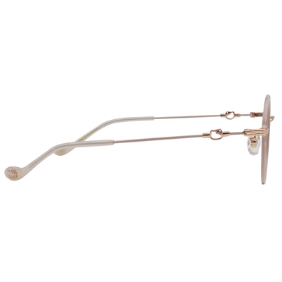 三麗鷗夢幻隊▪︎HELLO KITTY｜心動簍空樣 圓框眼鏡｜奶杏粉