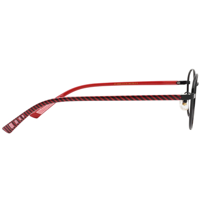 三麗鷗夢幻隊▪︎HELLO KITTY｜甜美登場 圓框眼鏡｜經典黑/紅