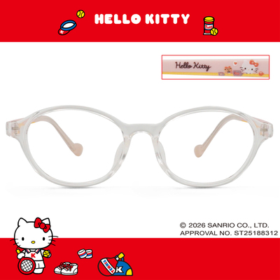 三麗鷗夢幻隊▪︎HELLO KITTY｜簡單樂趣 橢圓框眼鏡｜小清透