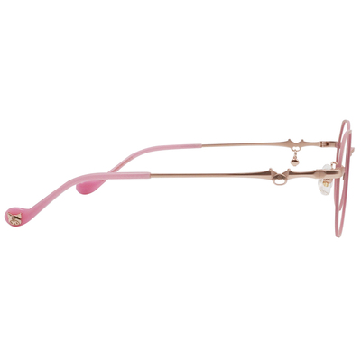 三麗鷗夢幻隊▪︎酷洛米｜黑甜系骷顱吊墜 梨圓框眼鏡｜嫩莓粉